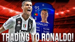 FIFA19|TRADING TO UCL 95 CRISTIANO RONALDO #4 HOW I EASLY MADE 300K! BEST TRADING METHOD!