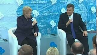 Янукович поспорил c президентом Литвы из-за цены на газ