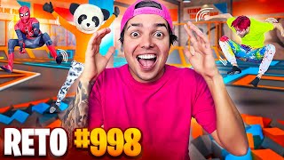 SOBREVIVIENDO A 1000 RETOS EN UN PARQUE DE TRAMPOLINES POR 24 HORAS !!