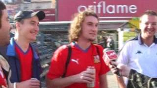 Polska - Czechy: Starcie kibiców