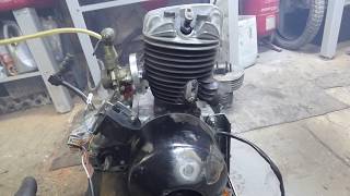 Двигатель DKW SB 200. Пуск после ремонта