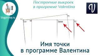Имя точки в программе Валентина