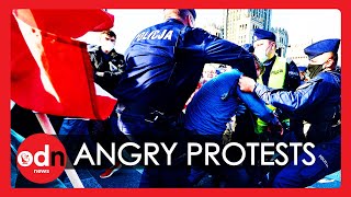 New Clashes with Police as Anti-Lockdown Protests Erupt Across Europe