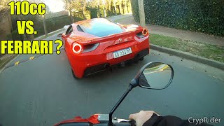 FERRARI vs Ford Falcon en gral paz? 488 vs 110cc ?