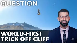 VIDEO: French FMX daredevil lands world-first trick off cliff