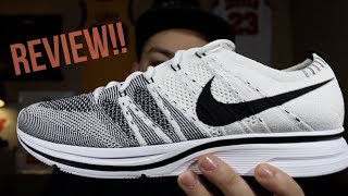 NIKE FLYKNIT TRAINER OG 2017 | WHITE + BLACK!!! | REVIEW!! | THOUGHTS!!