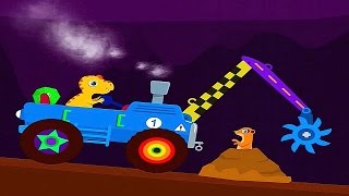 Динозаврик Хрумчик и Машинка с пилой ИГРЫ ДЛЯ ДЕТЕЙ про машинки