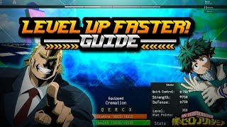 LEVEL UP FAST GUIDE!|My Hero Bizarre Adventures|Roblox