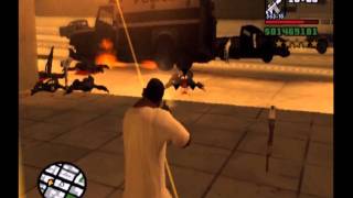 GTA SAN ANDREAS MINIGUN RAMPAGE