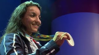 Rio-2016: l'argent en boxe pour Sarah Ourahmoune