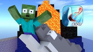 Monster School : Hungry Shark Evolution Challenge - Minecraft Animation