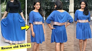 Convert Old Long Skirt into a Cape Dress or a Poncho Dress | Slick and Natty