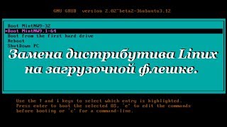 38 Замена дистрибутива Linux на загрузочной флешке.