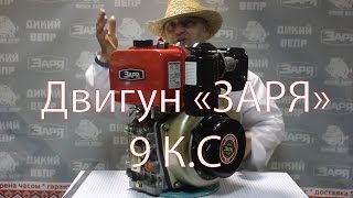 Дизельний двигун для мотоблока "ЗАРЯ-135" SH186F 9к.с.