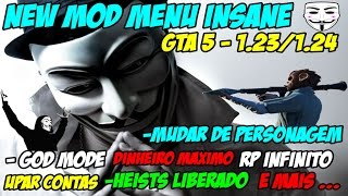 NEW MOD MENU - GTA V 1.23/1.24 Bless/Bluss/Cex/Dex INSANO!