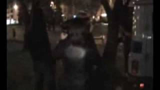 пьяная молодежь против ППС