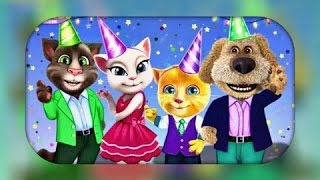 МОЙ ГОВОРЯЩИЙ ТОМ И ЕГО ДРУЗЬЯ ДЕНЬ РОЖДЕНИЕ#60 МУЛЬТИК ПРО КОТИКОВ #FRIENDS KIDS
