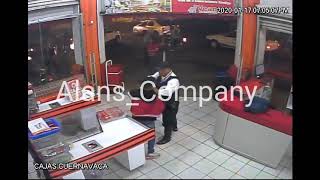Robo y homicidio de policía en minisuper de Cuernavaca