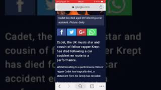 Rapper Cadet passed away ???