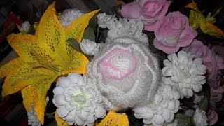Нежная роза крючком. Мастер-класс  Crochet Beautiful  Rose Flower Tutorial