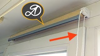 Нестандартный монтаж рулонных штор. Как установить рулонные шторы своими руками