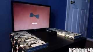 Doctor Who Theme on eight floppy drives