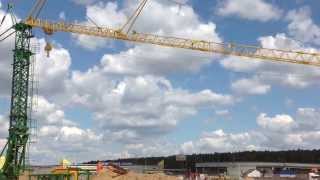 Монтаж самомонтируемого крана Potain GTMR 360B (Франция)
