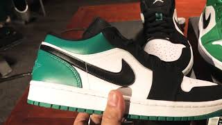 AIR JORDAN 1 Low ‘Mystic Green’ and ‘Pine Green’