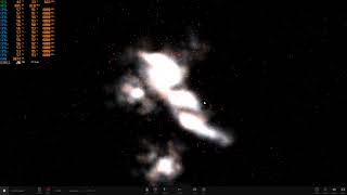 Collision of Two Galaxies + Cluster on Xeon e5 1650 v2 (TB 4 GHz)