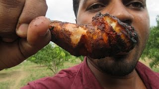Fire Chicken Leg Piece Recipe | Yummy Taste | VILLAGE FOOD