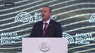 Live: Turkish FM Cavusoglu delivers speech at Antalya Diplomacy Forum