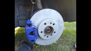 Установка передних суппортов,торм.дисков и накладок от BMW X5 Е53 на BMW X3 E83 часть 2