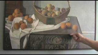Still Life with Basket Gourds and Oranges (2/3)
