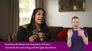 How do deaf young people 'hear' alarms?