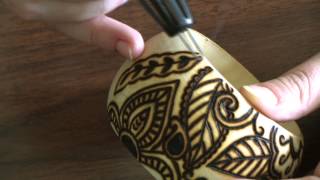 Браслеты. Дудлинг и пирография. / Bracelets. Doodle and Pyrography.