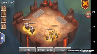 Castle Clash. Farming Lava Isle 2 + opening chests