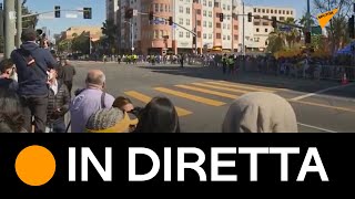 Los Angeles: tifosi dei LA Rams partecipano alla parata per la vittoria del Super Bowl