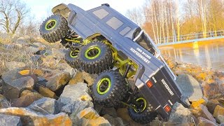 FIRST HARD OUTDOOR TEST!!! HSP RC MONSTERTRUCK RTR CRAWLER 6 x 6 CLIMBER ROCK FIGHTER