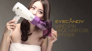 Eyecandy Wind Spin Magic Hair Curl Diffuser Air curler