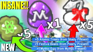 OPENING PRESENTS 3-11!! *INSANE REWARDS* Bee Swarm Simulator