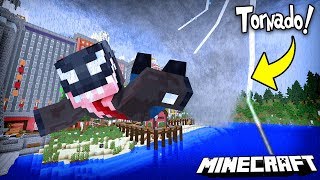 TORNADO W MINECRAFT?! - Weather, Storms & Tornadoes Mod