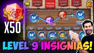 Upgrading Level 9 Inignias Showing Stats Castle Clash