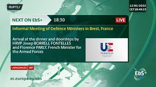 LIVE: Borrell and Parly arrive at EU defence ministers' informal meeting in Brest