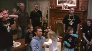 Tracy Porter's Interception Super Bowl 44 2010 - Family Reaction!!