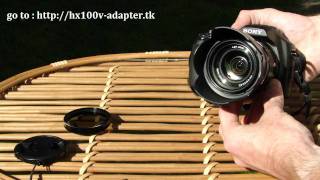 SONY HX100V and HX200V filter adapter ring, adapterring, use filters with HX100V and HX200V