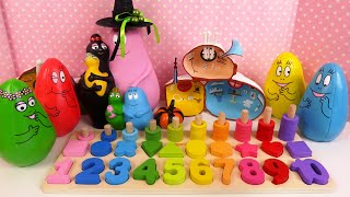 Apprendre les chiffres et couleurs avec Barbapapa