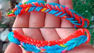 Браслет из резинок "Триада" на станке