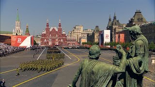 Военнослужащие стран бывшего СССР на параде Победы в Москве