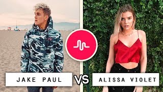 New Jake Paul vs Alissa Violet Musical.ly Compilation / Who's the Best