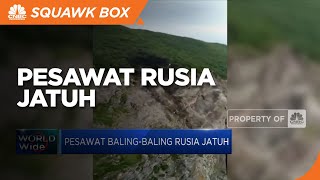 Pesawat Baling-baling Rusia Jatuh